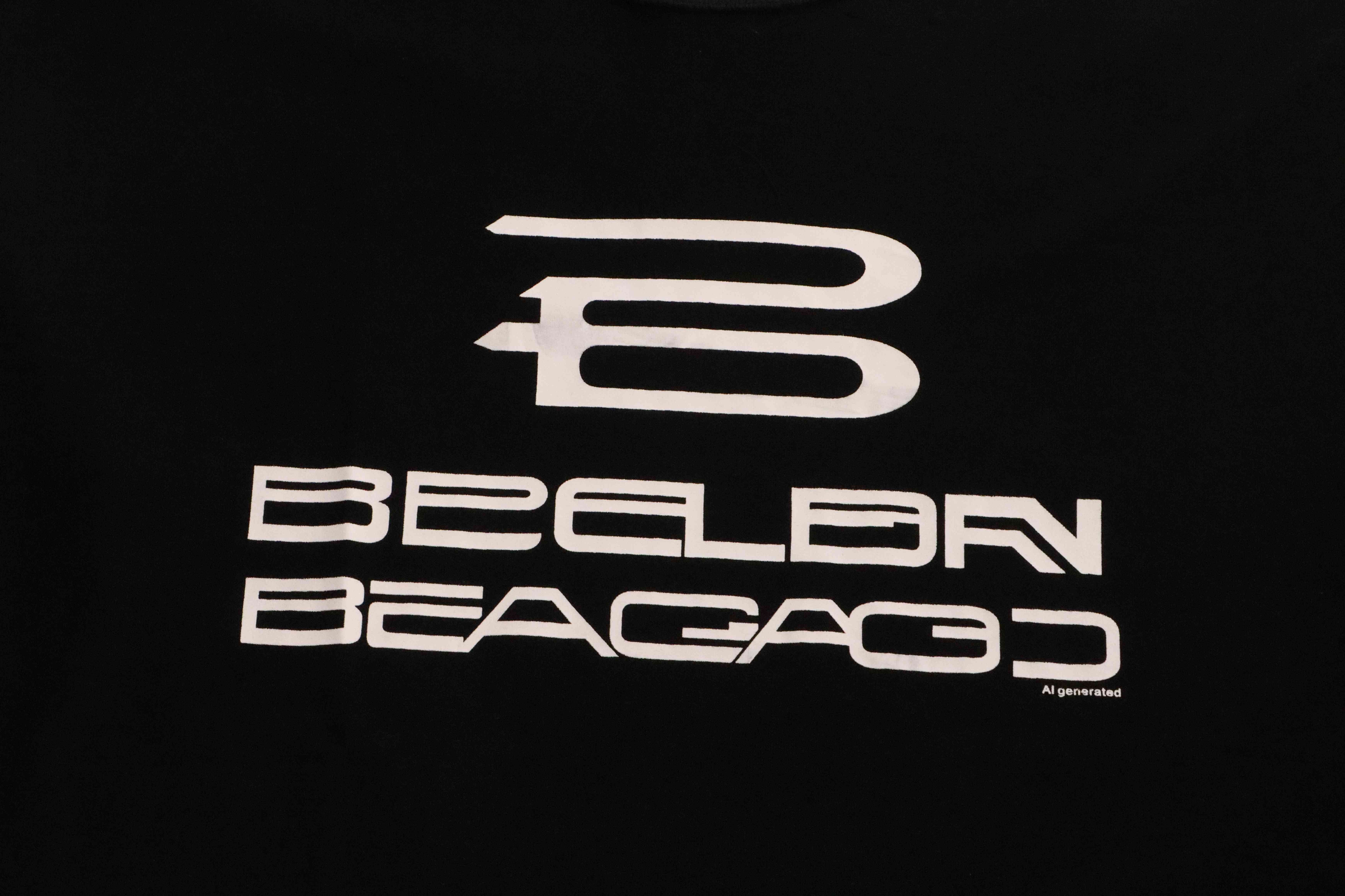 Balenciaga Reverse Stitching Oversized Short Sleeves Black