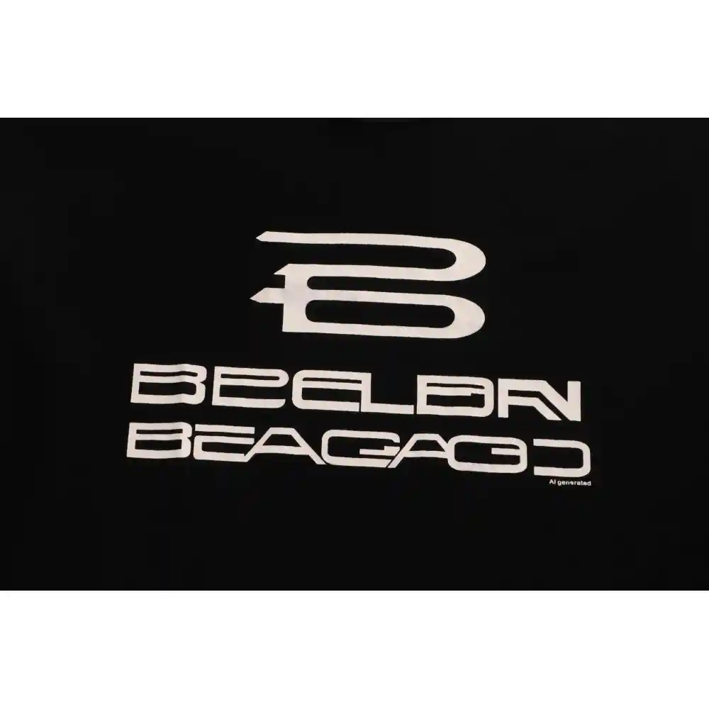 Balenciaga Reverse Stitching Oversized Short Sleeves Black