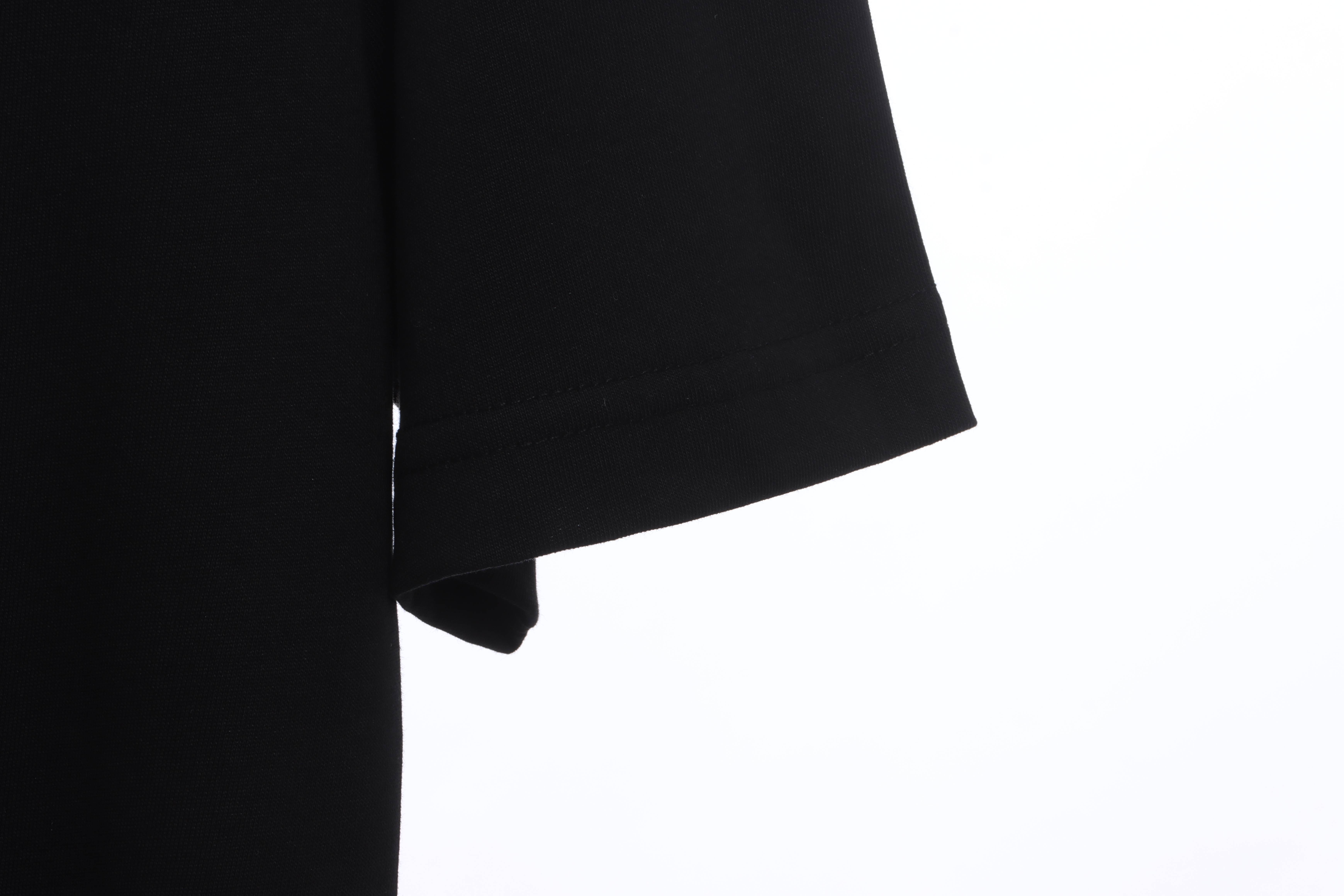 Balenciaga Rhinestone Button Short Sleeves