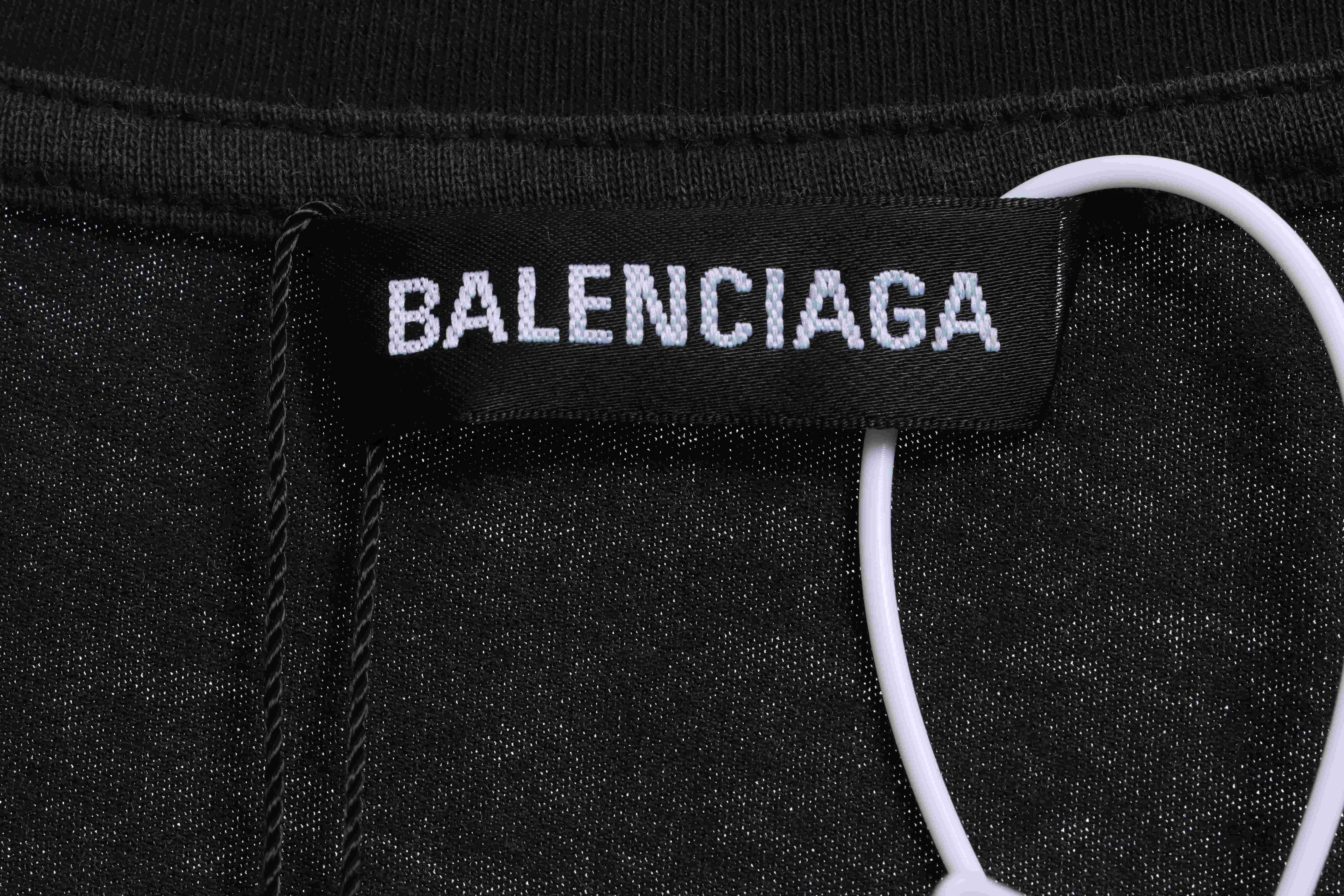 Balenciaga Rhino Print Distressed Short Sleeves