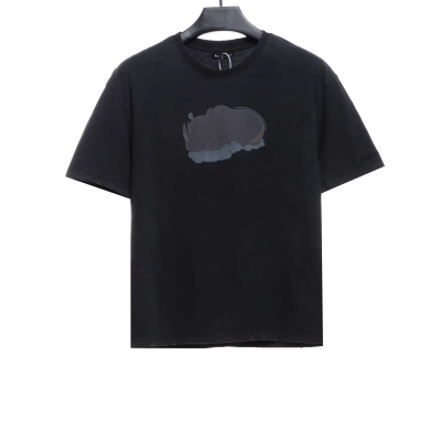 Balenciaga Rhino Print Distressed Short Sleeves 01