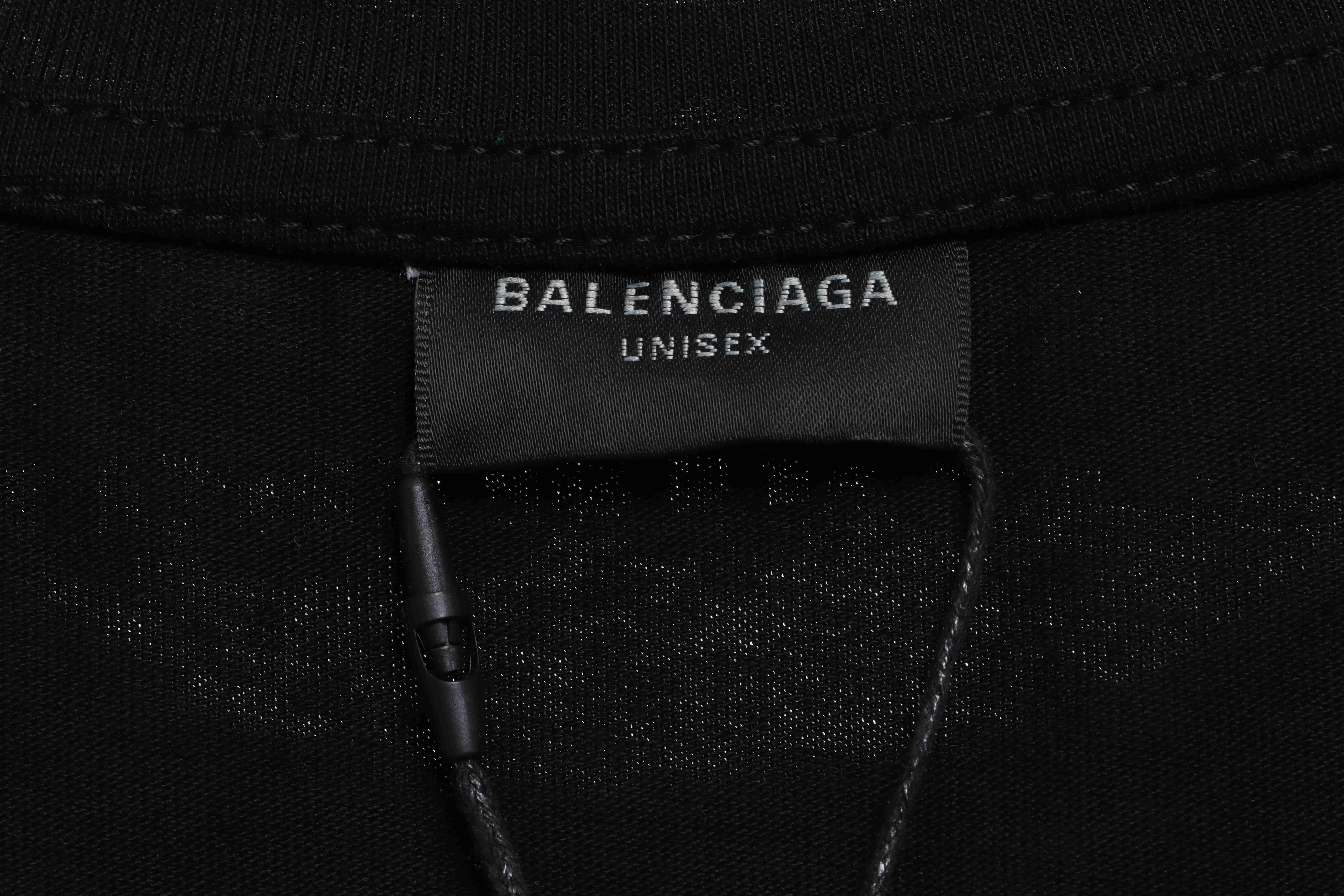 Balenciaga Sleeves M Logo Embroidered Short Sleeves
