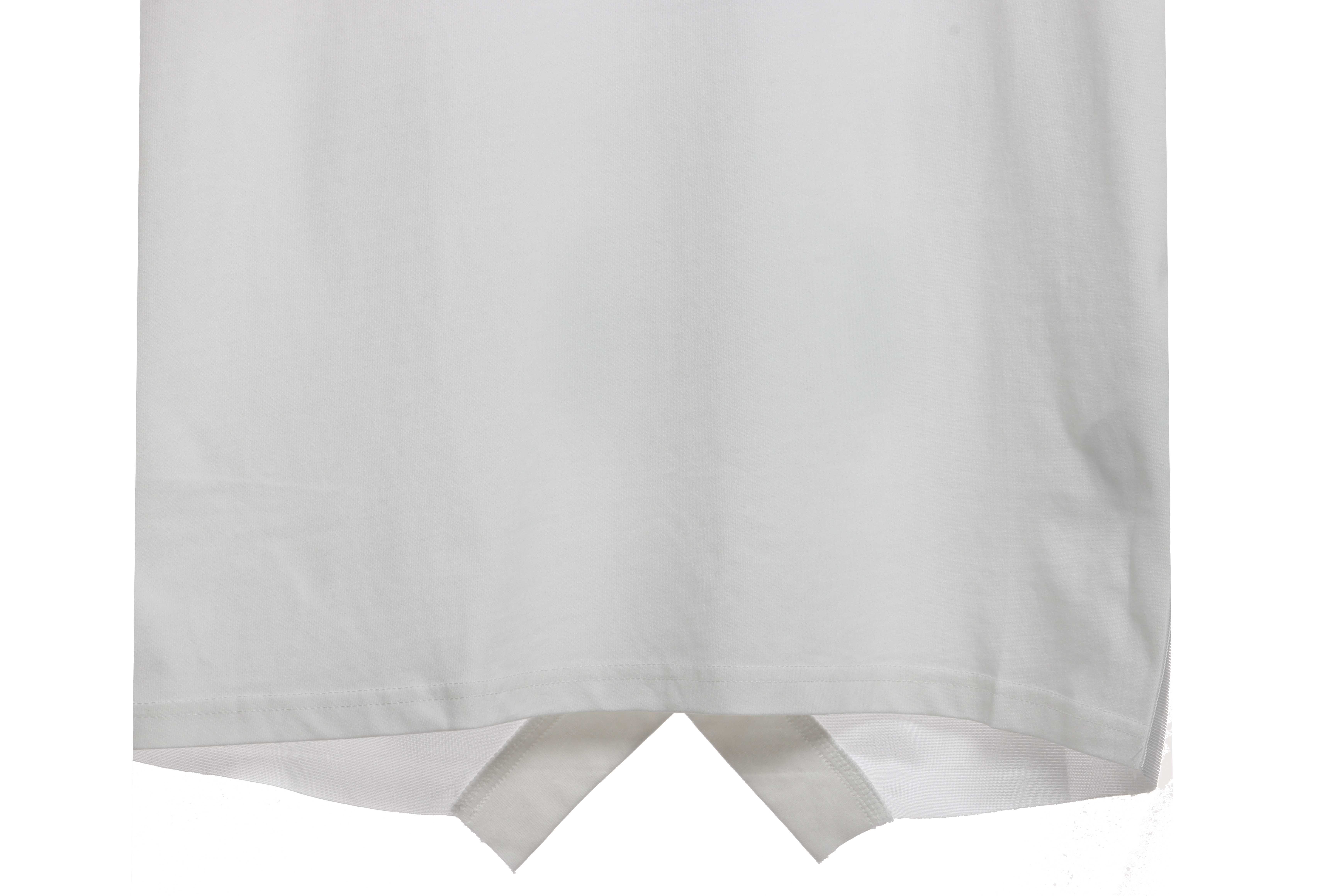 Balenciaga Spliced Embroidered Jersey Short Sleeves White