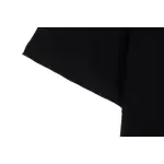 Balenciaga Three-Striped Embroidered Short-Sleeved Black
