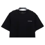 Balenciaga Three-Striped Embroidered Short-Sleeved Black