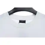 Balenciaga Three-Striped Embroidered Short-Sleeved White