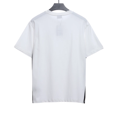 Balenciaga Three-Striped Embroidered Short-Sleeved White 02