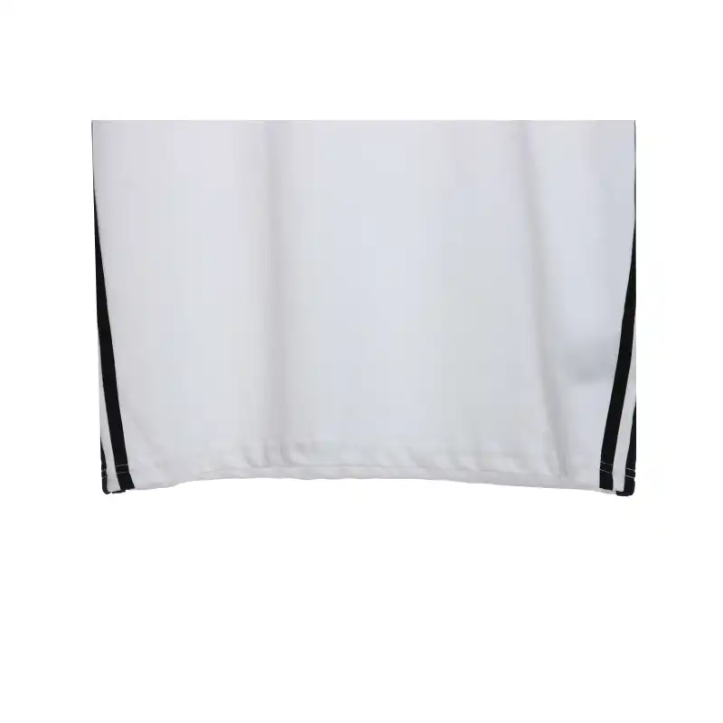 Balenciaga Three-Striped Embroidered Short-Sleeved White