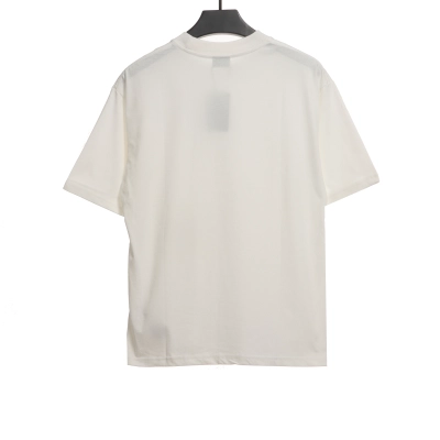 Balenciaga White Short Sleeves With Signature Patch On Hem 02