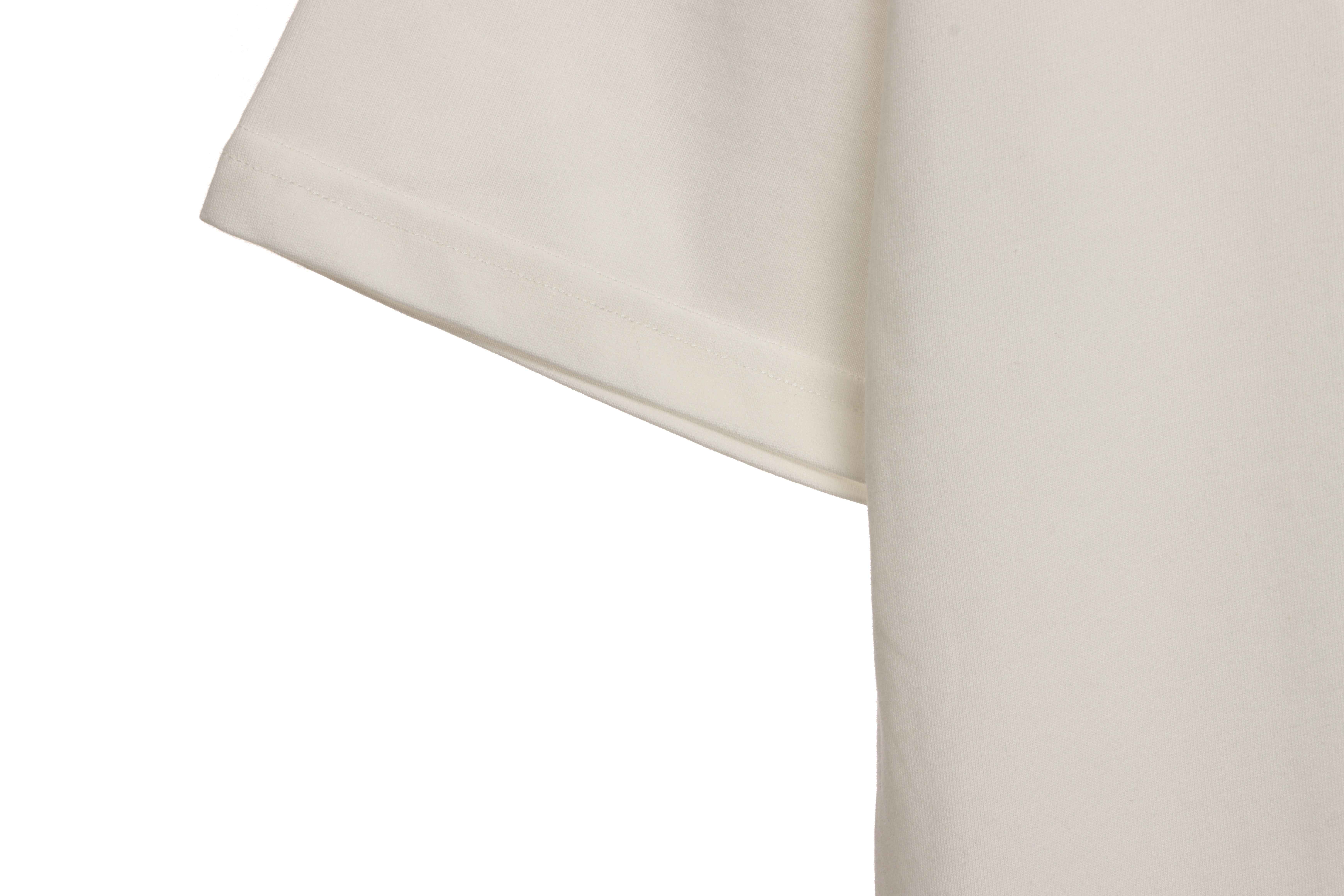 Balenciaga White Short Sleeves With Signature Patch On Hem