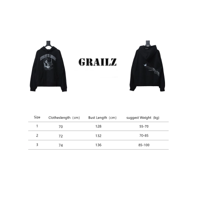 GRAILZ 23FW Edward Scissorhands Hoodie Black 02