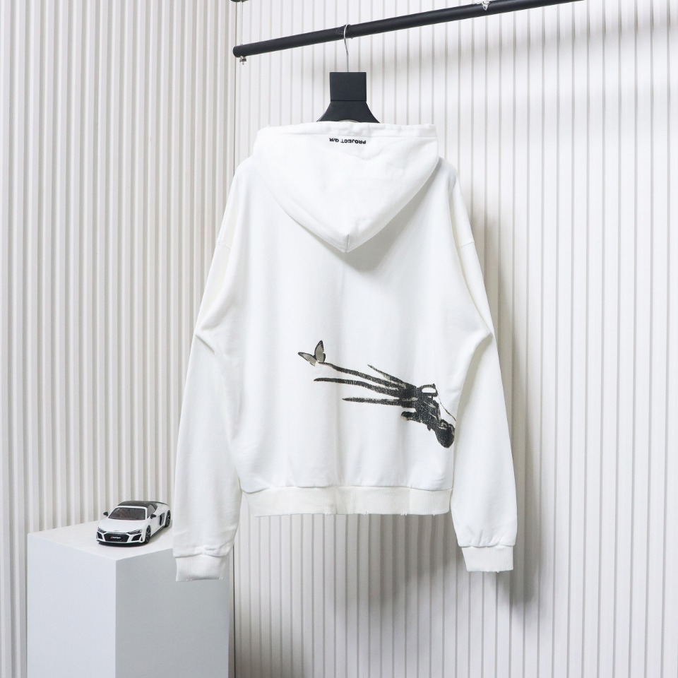 GRAILZ 23FW Edward Scissorhands Hoodie White