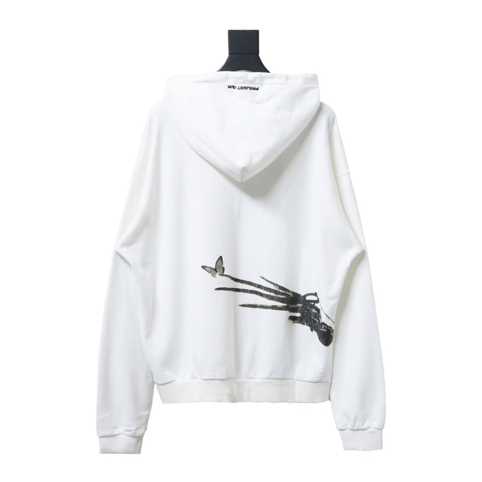 GRAILZ 23FW Edward Scissorhands Hoodie White