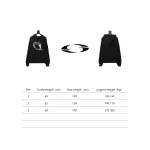 GRAILZ 23FW Ghost Hand Print Hoodie Black