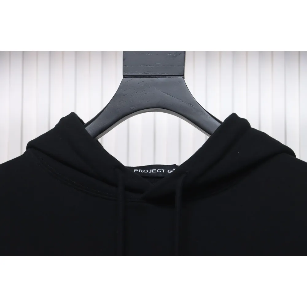GRAILZ 23FW Ghost Hand Print Hoodie Black