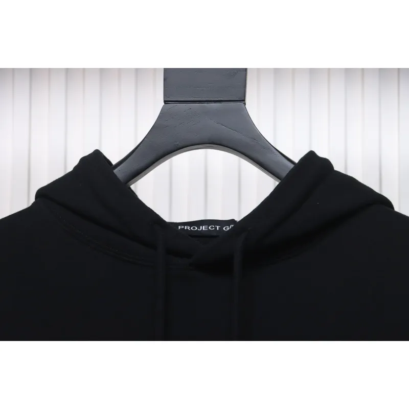 GRAILZ 23FW Ghost Hand Print Hoodie Black