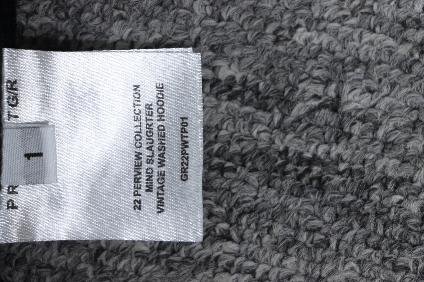 GRAILZ 23FW Ghost Hand Print Hoodie Black