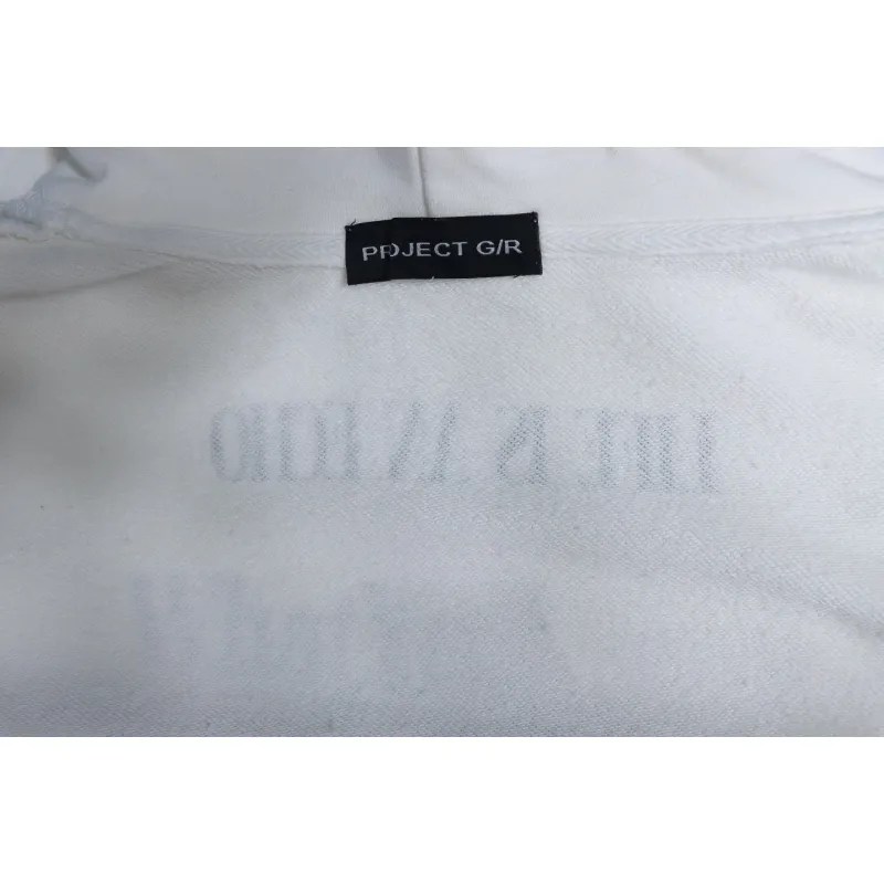 GRAILZ 23FW Ghost Hand Print Hoodie White