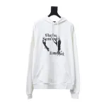 GRAILZ 23FW Ghost Hand Print Hoodie White