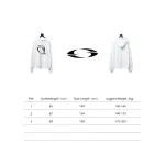 GRAILZ 23FW Ghost Hand Print Hoodie White