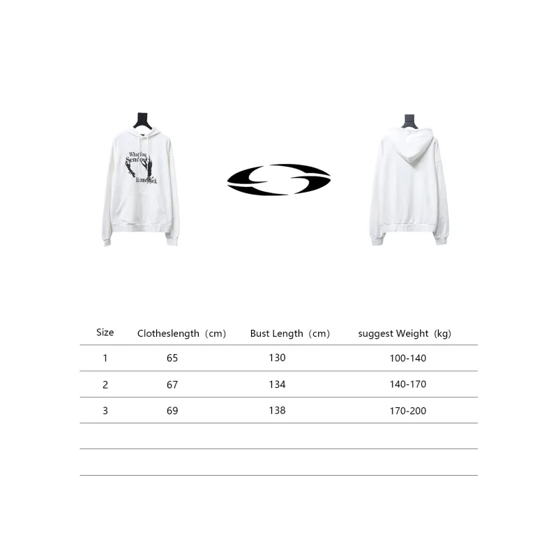 GRAILZ 23FW Ghost Hand Print Hoodie White