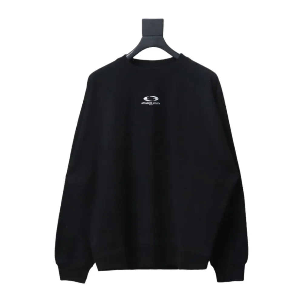 GRAILZ 23FW Masked Printed Crew Neck Hoodie Black