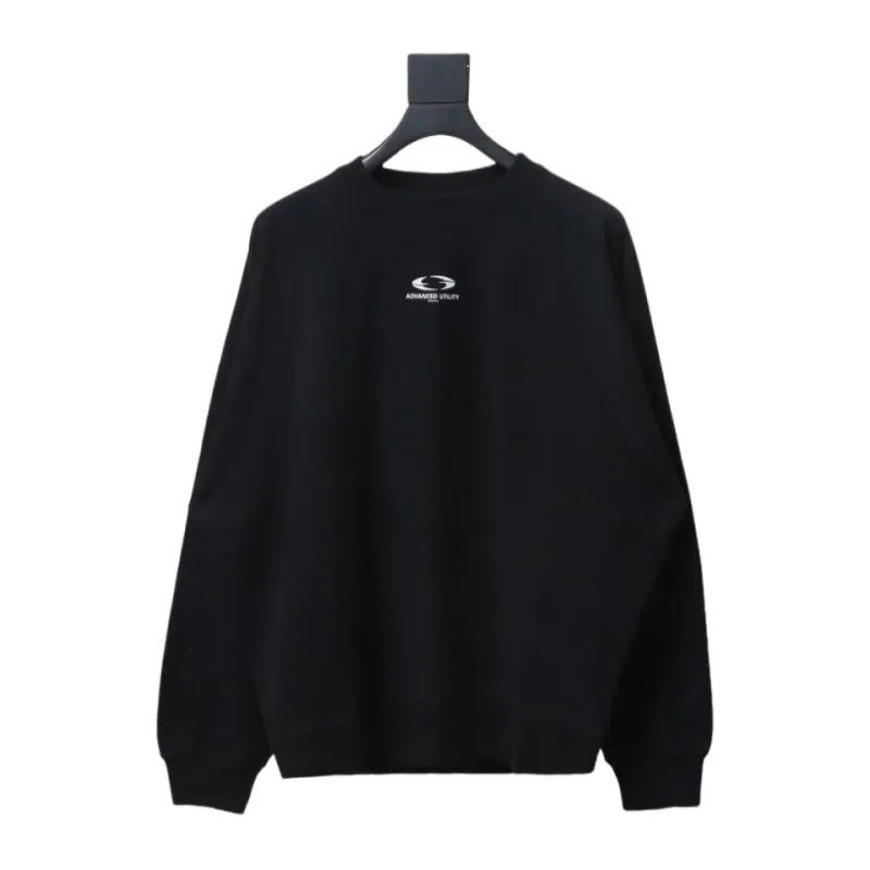 GRAILZ 23FW Masked Printed Crew Neck Hoodie Black