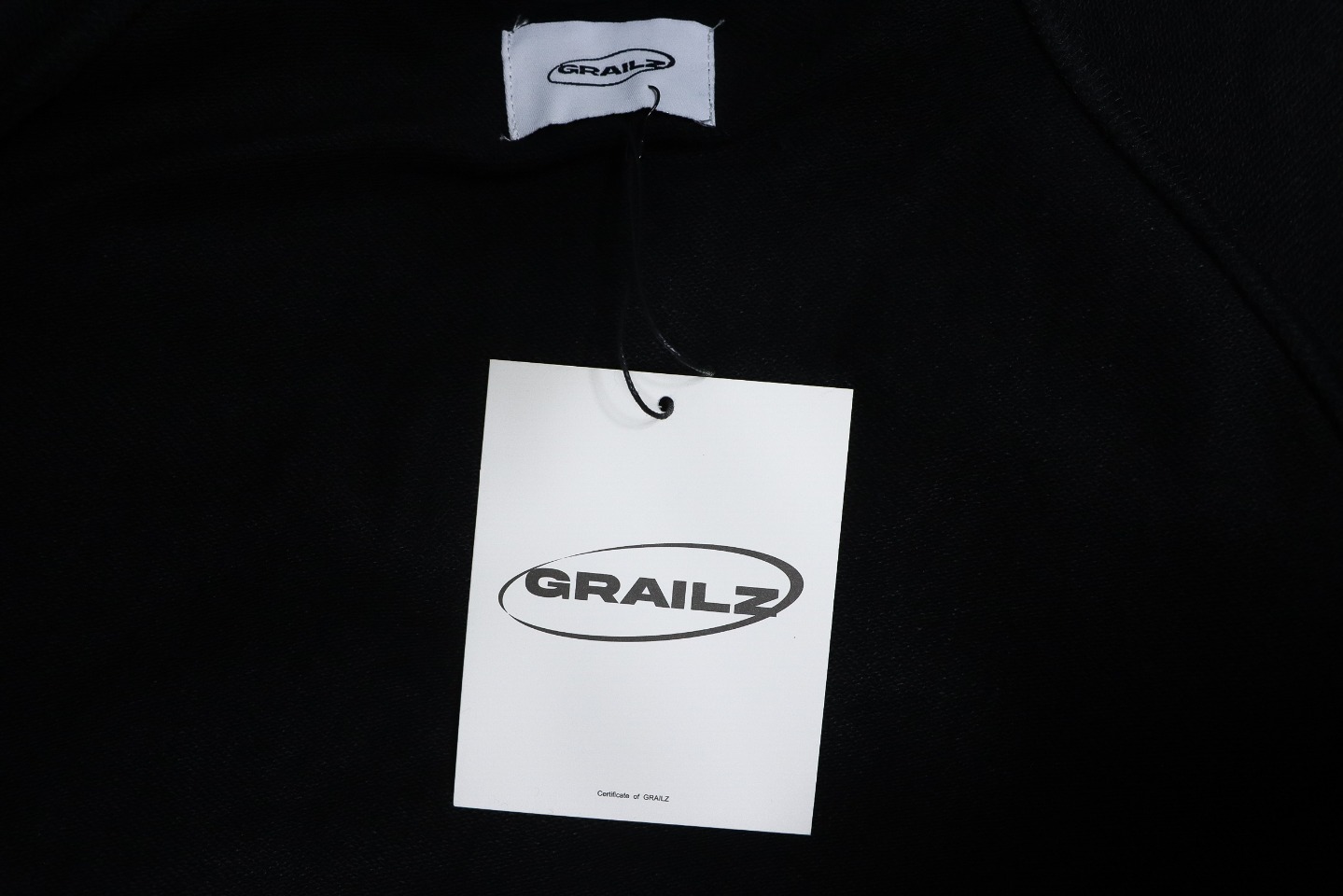 GRAILZ 23FW Masked Printed Crew Neck Hoodie Black