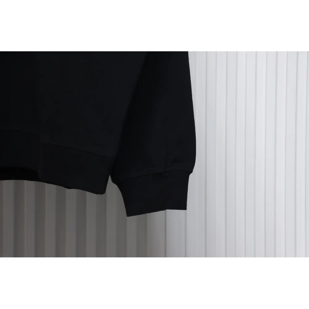 GRAILZ 23FW Masked Printed Crew Neck Hoodie Black