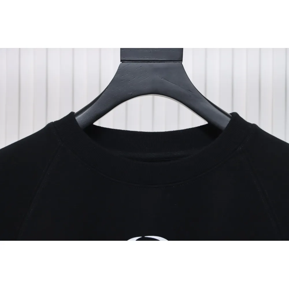 GRAILZ 23FW Masked Printed Crew Neck Hoodie Black