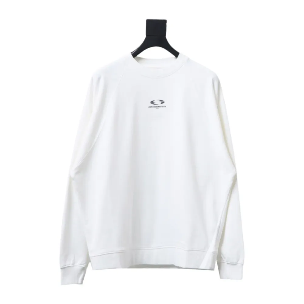 GRAILZ 23FW Masked Printed Crew Neck Hoodie White