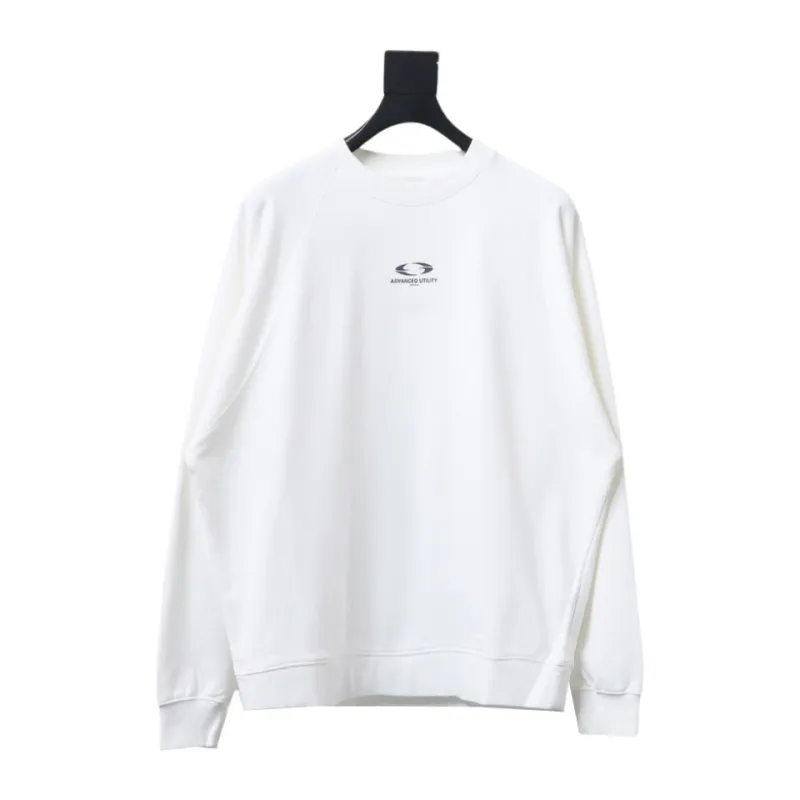 GRAILZ 23FW Masked Printed Crew Neck Hoodie White