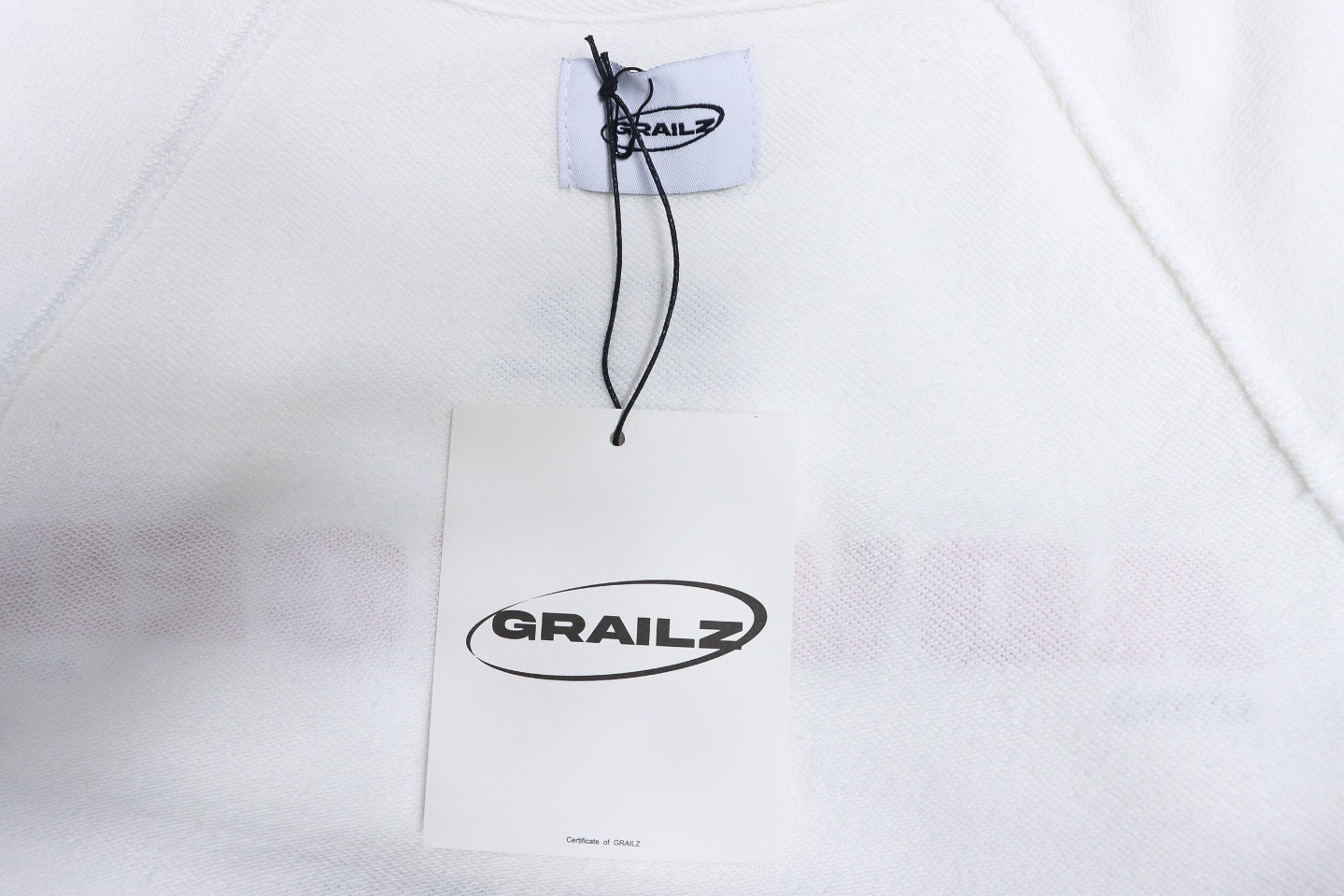 GRAILZ 23FW Masked Printed Crew Neck Hoodie White
