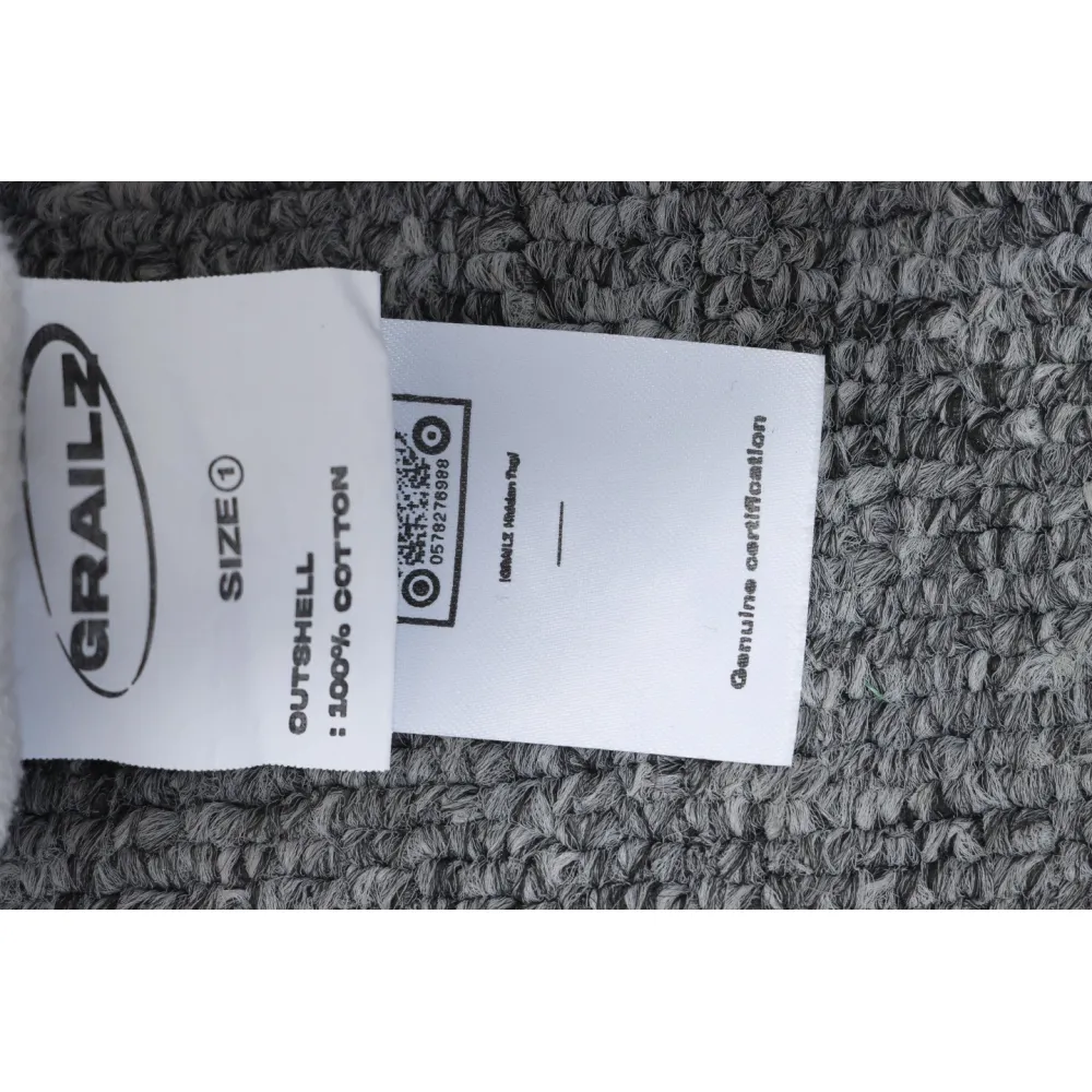 GRAILZ 23FW Masked Printed Crew Neck Hoodie White
