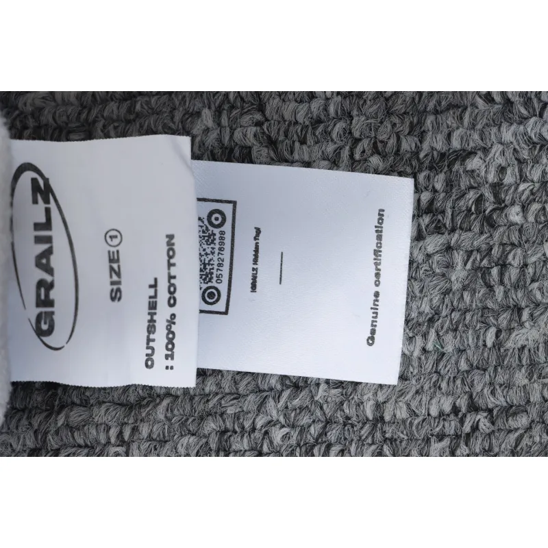 GRAILZ 23FW Masked Printed Crew Neck Hoodie White