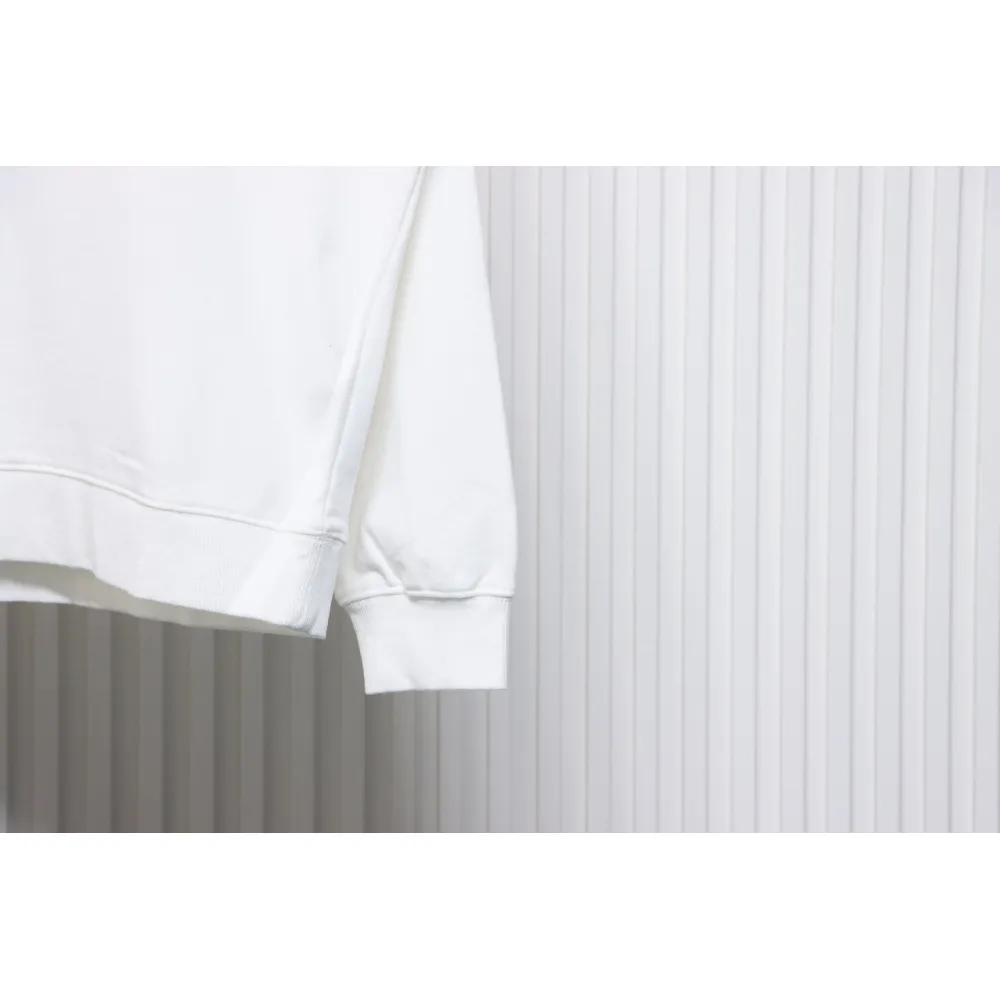 GRAILZ 23FW Masked Printed Crew Neck Hoodie White