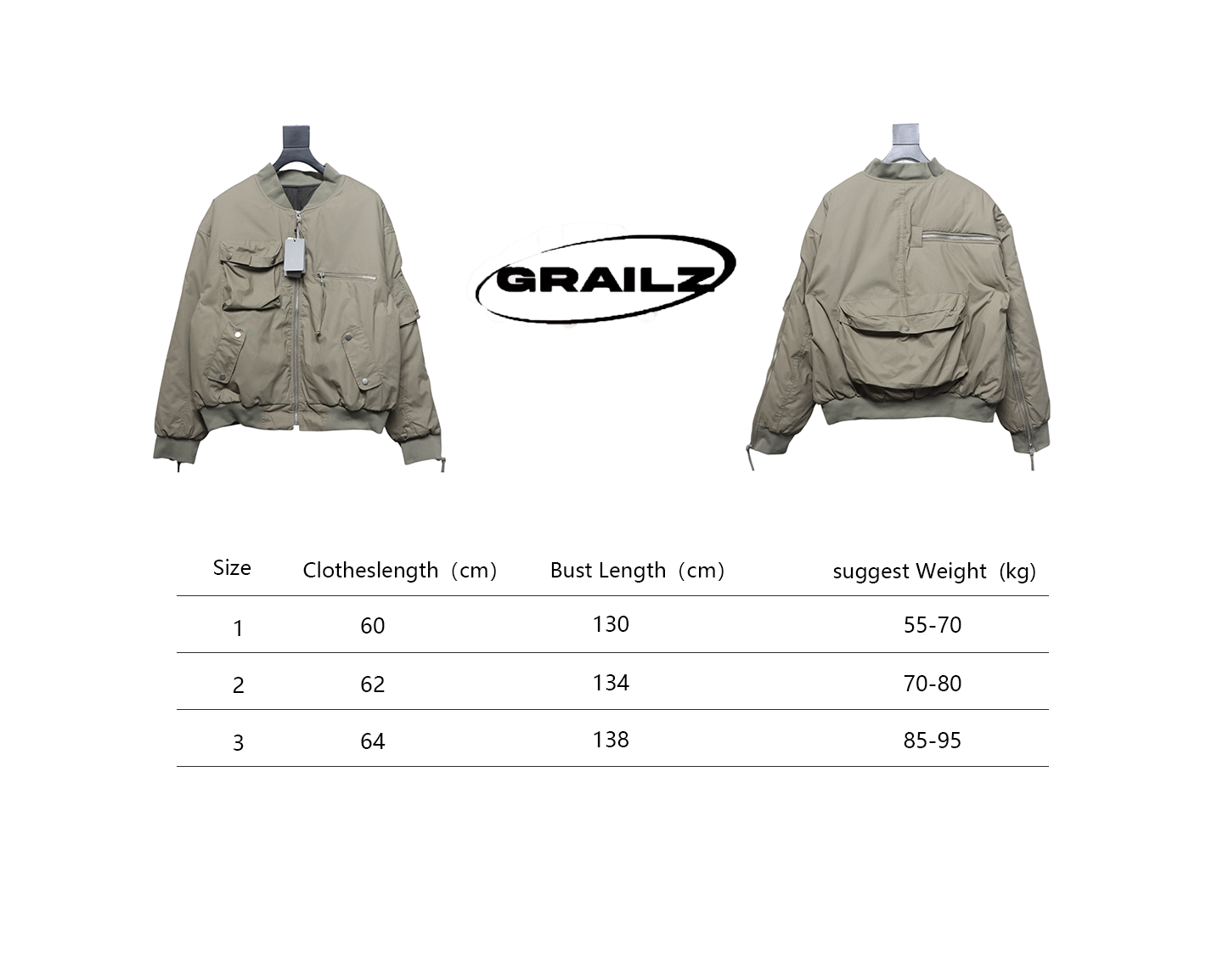 GRAILZ 23FW Multi-Pocket Workwear Jacket