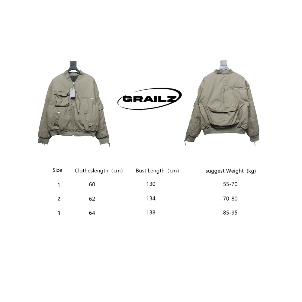 GRAILZ 23FW Multi-Pocket Workwear Jacket