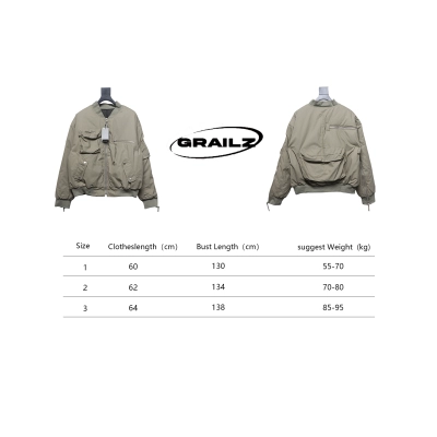 GRAILZ 23FW Multi-Pocket Workwear Jacket 02