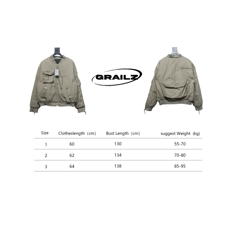 GRAILZ 23FW Multi-Pocket Workwear Jacket