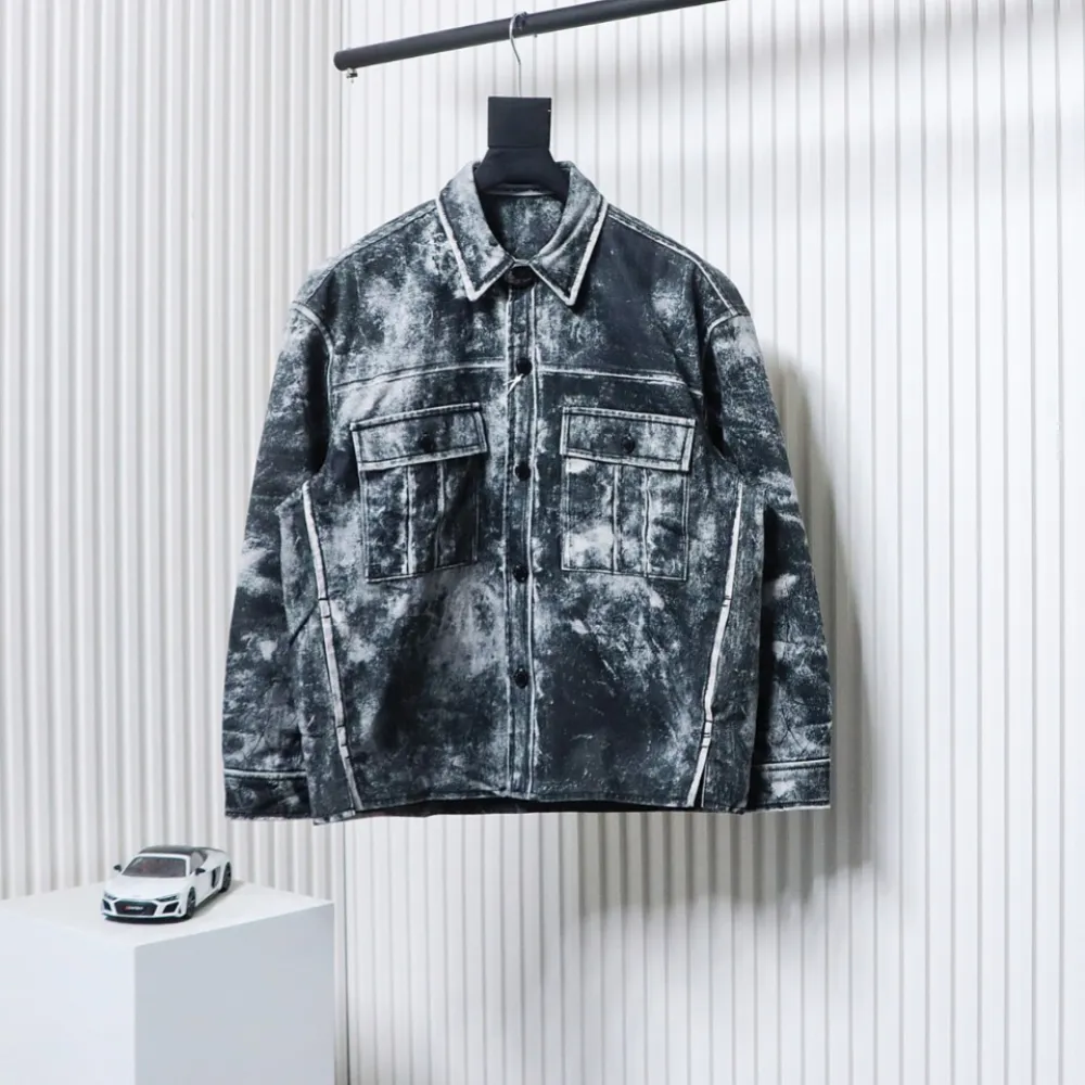 Alexander Wang 24Fw Distressed Printed Jacket