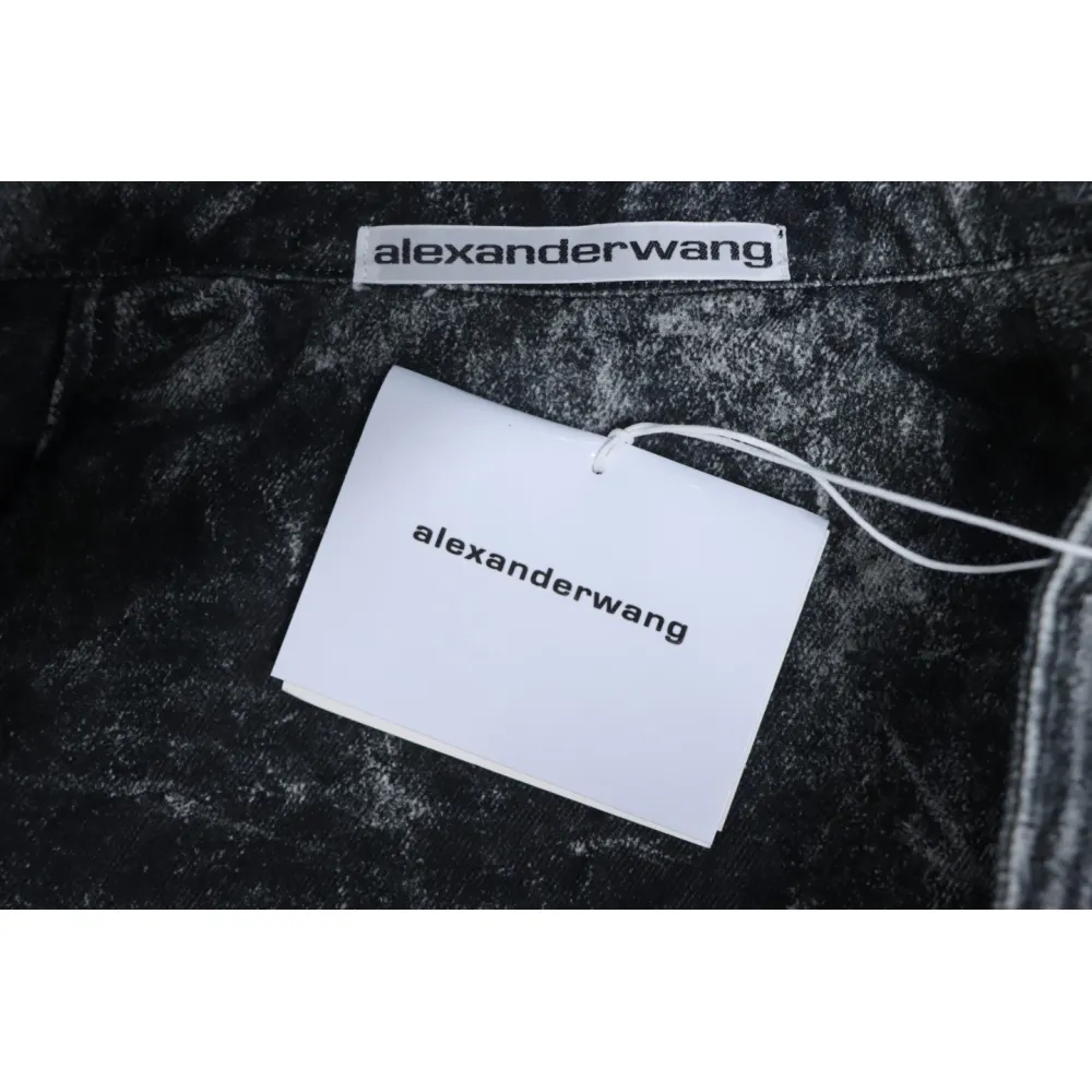 Alexander Wang 24Fw Distressed Printed Jacket