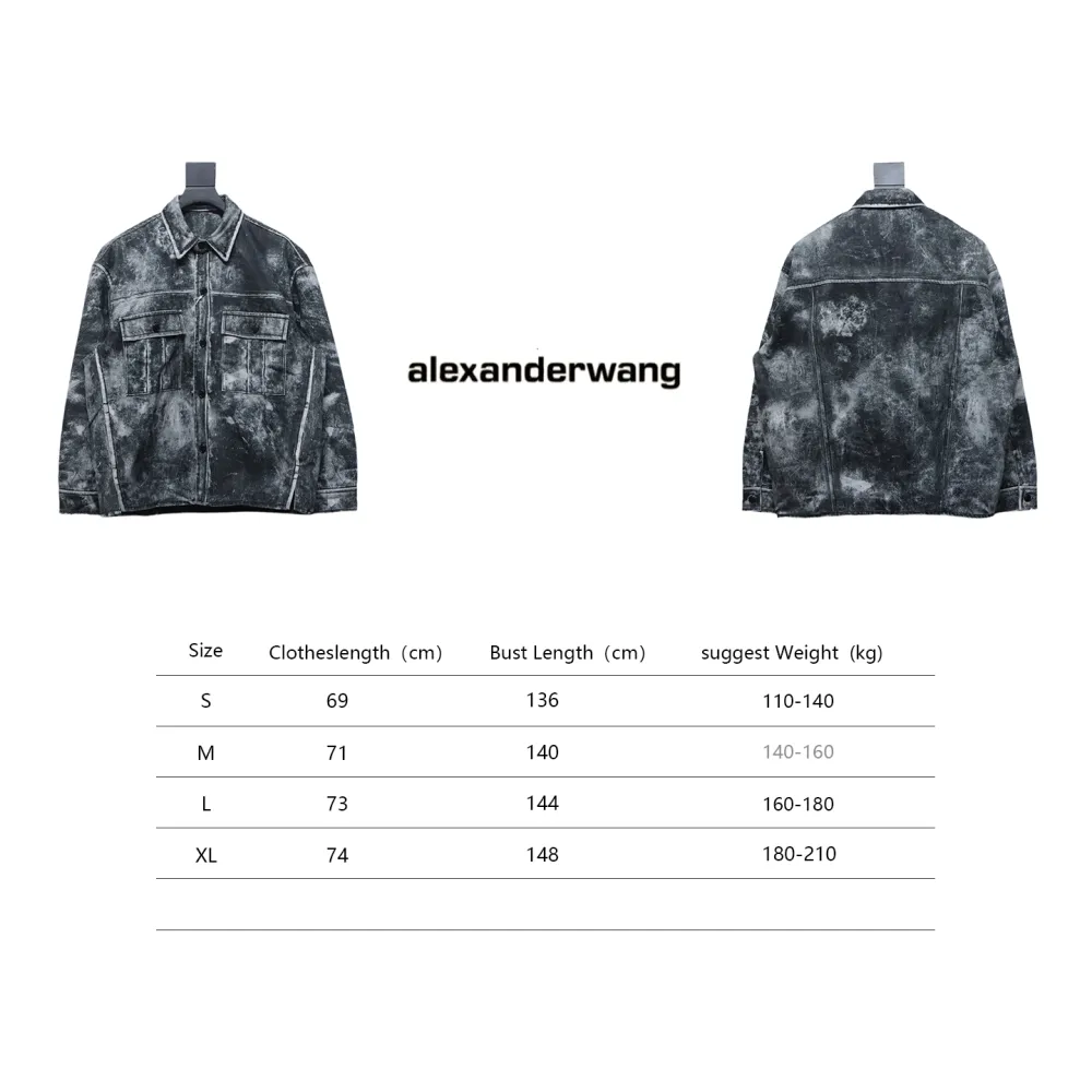 Alexander Wang 24Fw Distressed Printed Jacket