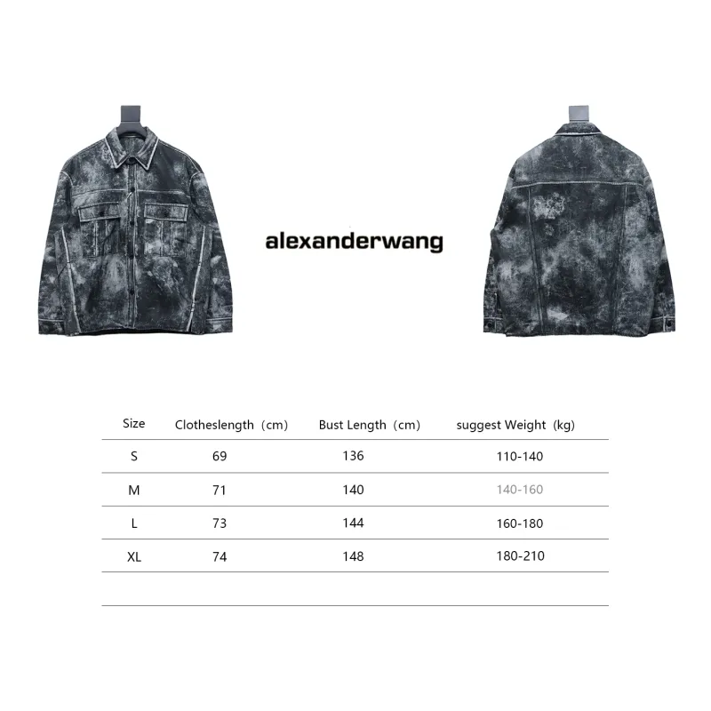 Alexander Wang 24Fw Distressed Printed Jacket