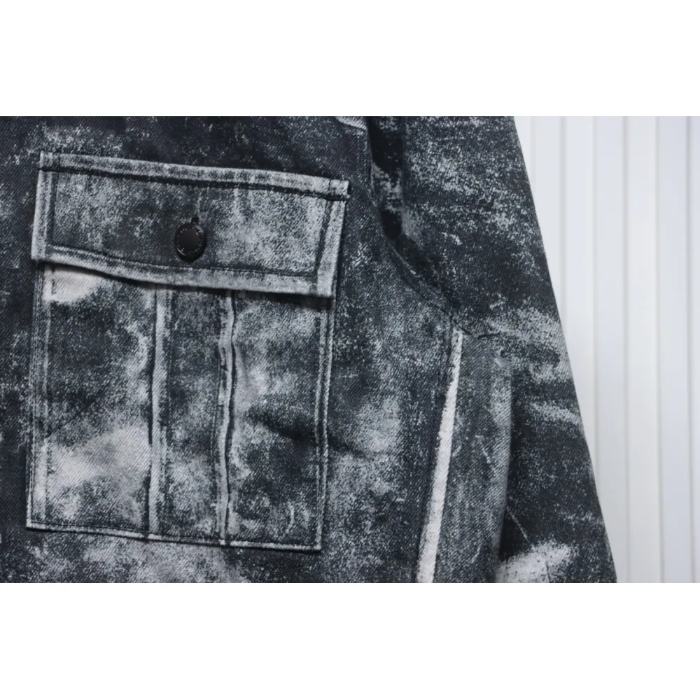 Alexander Wang 24Fw Distressed Printed Jacket