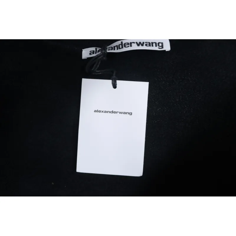 Alexander Wang Minimalist Logo Crewneck Sweatshirt Black
