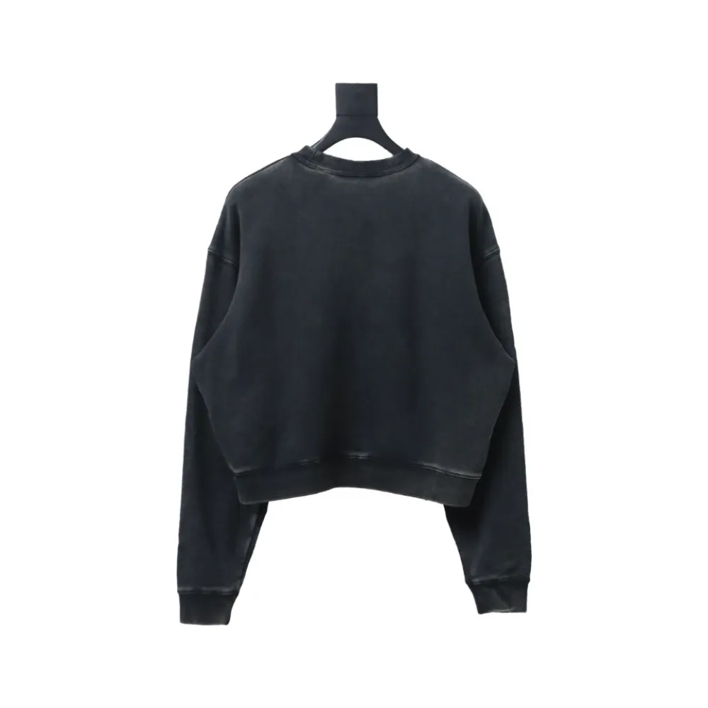 Alexander Wang Minimalist Logo Crewneck Sweatshirt Black