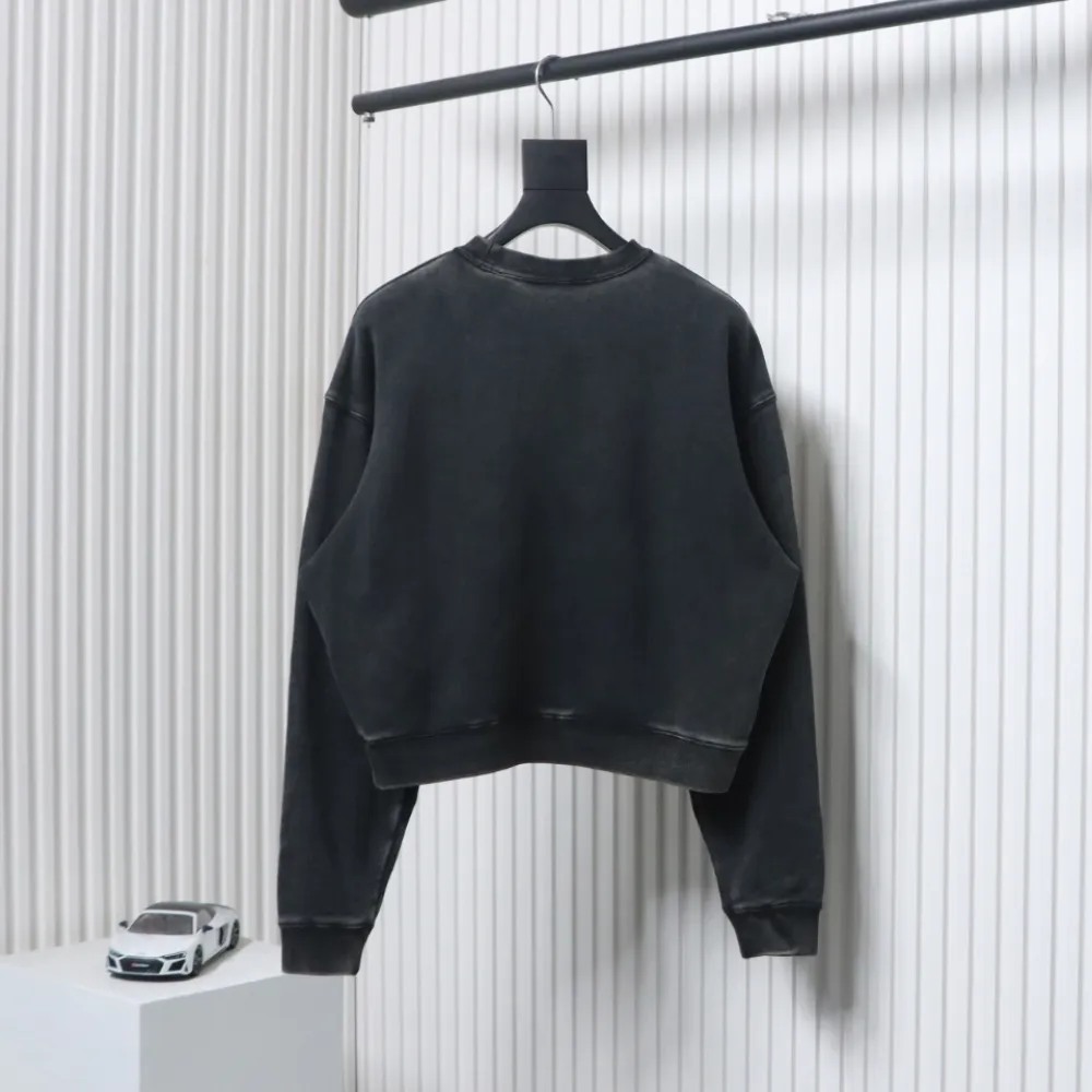 Alexander Wang Minimalist Logo Crewneck Sweatshirt Black