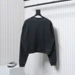 Alexander Wang Minimalist Logo Crewneck Sweatshirt Black