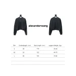 Alexander Wang Minimalist Logo Crewneck Sweatshirt Black